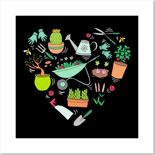 Hobby Gardener Gardening Heart Wall Art by Tobias Store